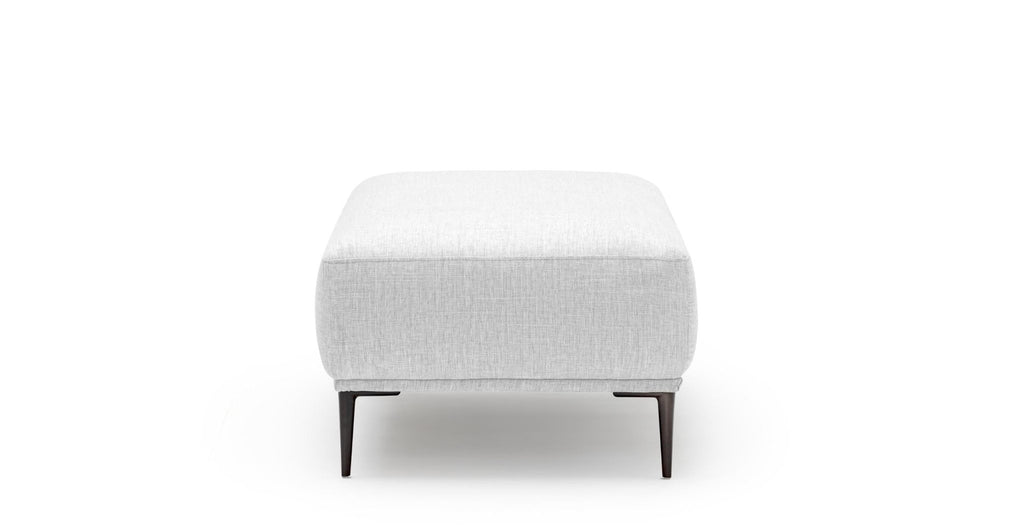 AMELIA OTTOMAN - SILVER - THE LOOM COLLECTION