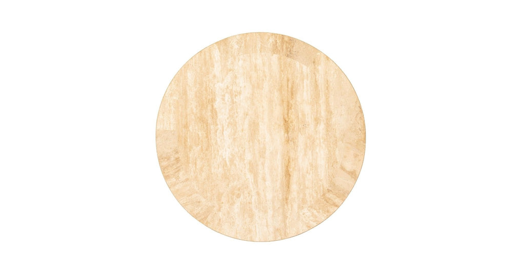 ARNO ROUND COFFEE TABLE - TRAVERTINE - THE LOOM COLLECTION