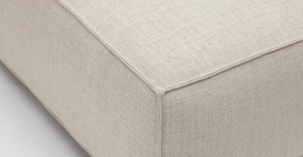 BAKER CORNER SOFA WITH OTTOMAN & STORAGE - OATMEAL - THE LOOM COLLECTION