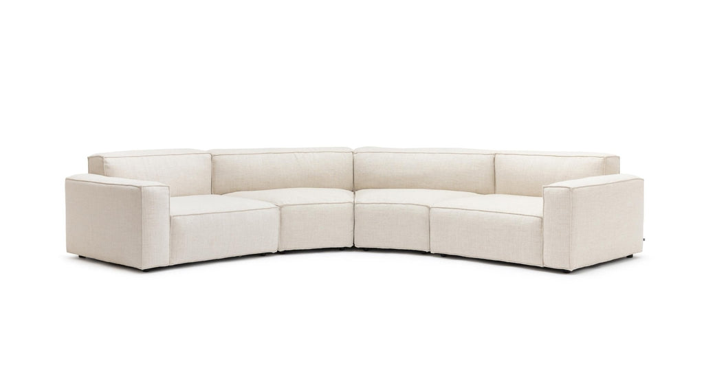 BAKER CURVED LARGE SOFA - OATMEAL - THE LOOM COLLECTION