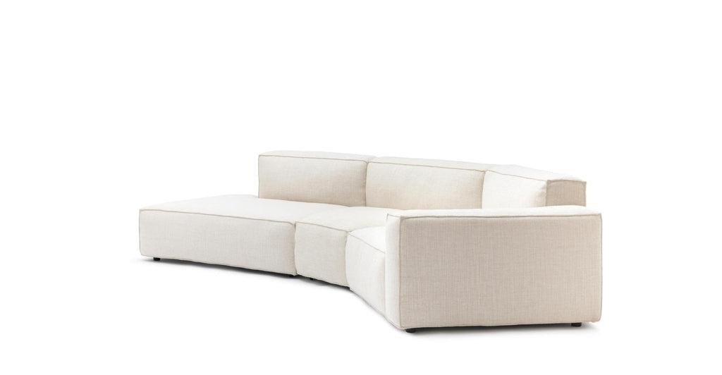 BAKER CURVED OPEN SOFA - OATMEAL - THE LOOM COLLECTION