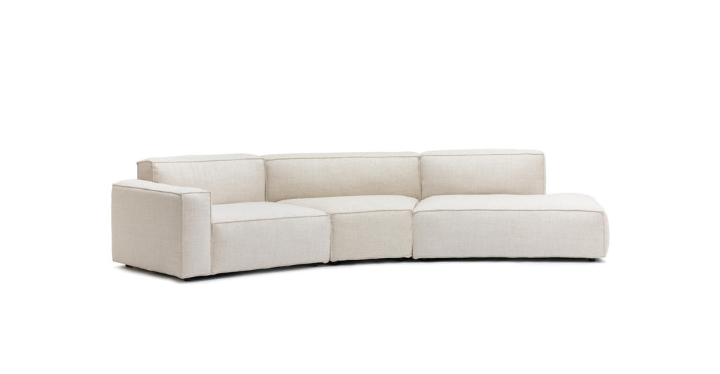 BAKER CURVED OPEN SOFA - OATMEAL - THE LOOM COLLECTION