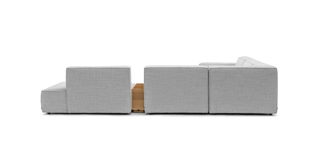 BAKER LARGE CORNER SOFA SET WITH STORAGE TABLE - DIAMOND - THE LOOM COLLECTION
