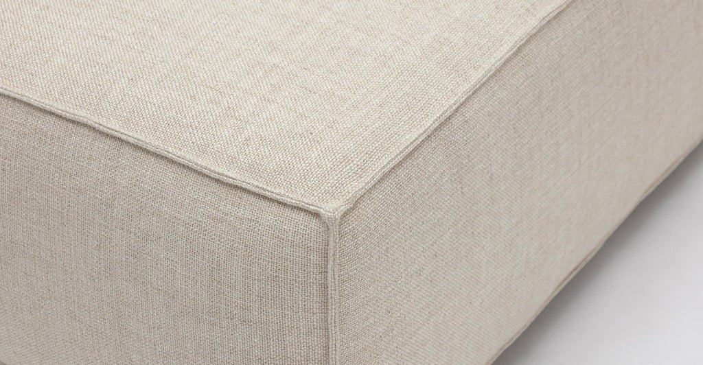 BAKER LARGE CORNER SOFA WITH OTTOMAN & STORAGE - OATMEAL - THE LOOM COLLECTION
