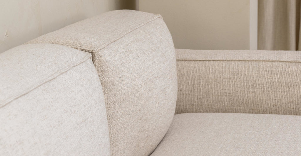 BAKER OPEN END SOFA - OATMEAL - THE LOOM COLLECTION