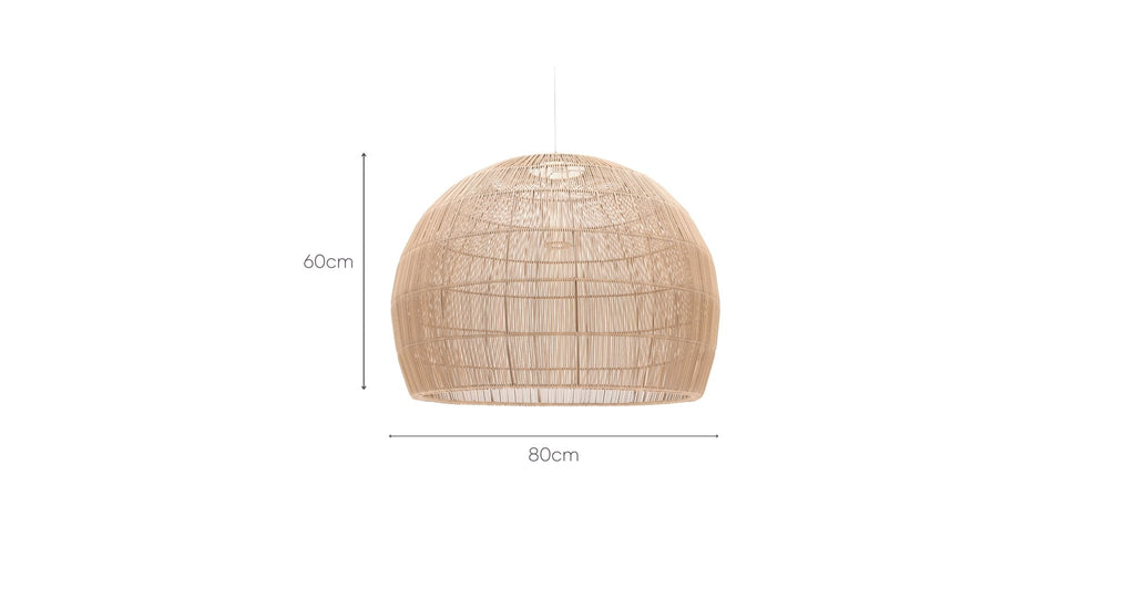 BIAGIO PENDANT LAMP - NATURAL - THE LOOM COLLECTION