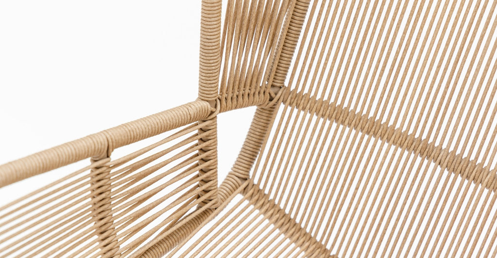 BLOOM DINING CHAIR - STONEWHITE & NATURAL - THE LOOM COLLECTION