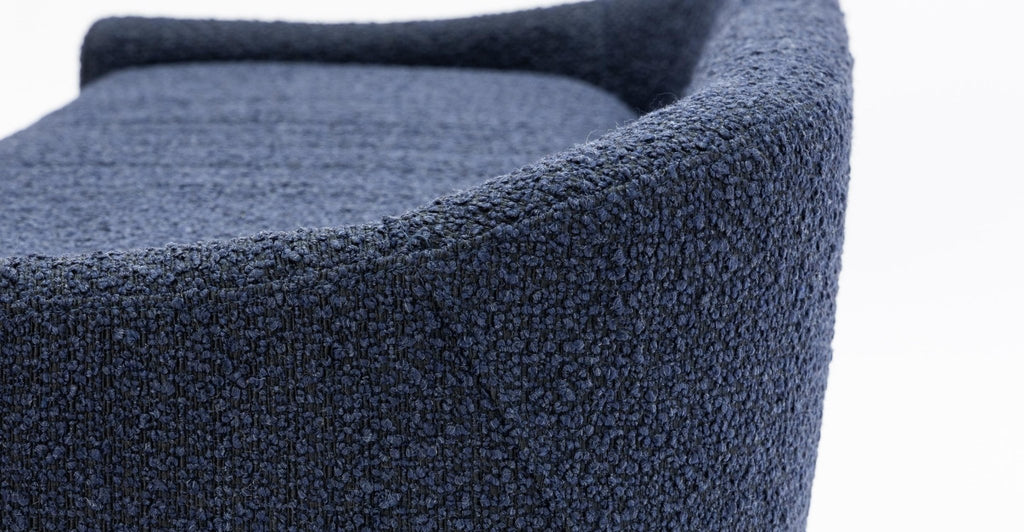CAMDEN BENCH - NAVY BOUCLE - THE LOOM COLLECTION