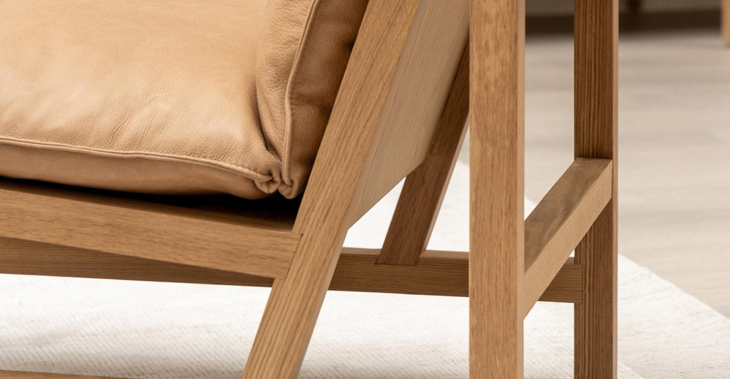 CANTALOUPE CHAIR - LIGHT OAK & PECAN - THE LOOM COLLECTION