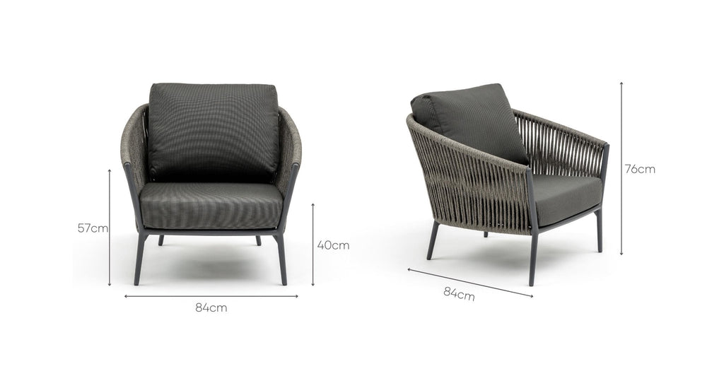 CASCADE LOUNGE CHAIR - SHADOW - THE LOOM COLLECTION