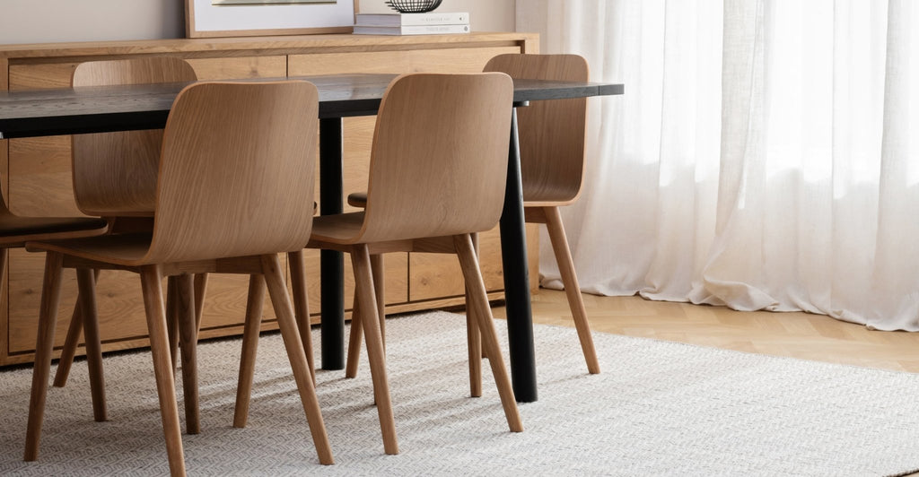 COCO DINING TABLE - BLACK OAK - THE LOOM COLLECTION