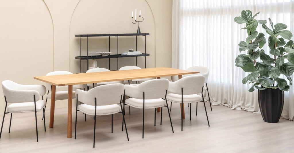 COCO DINING TABLE - LIGHT OAK - THE LOOM COLLECTION