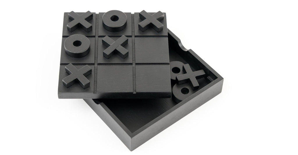 COFFEE TABLE XO GAME - BLACK - THE LOOM COLLECTION