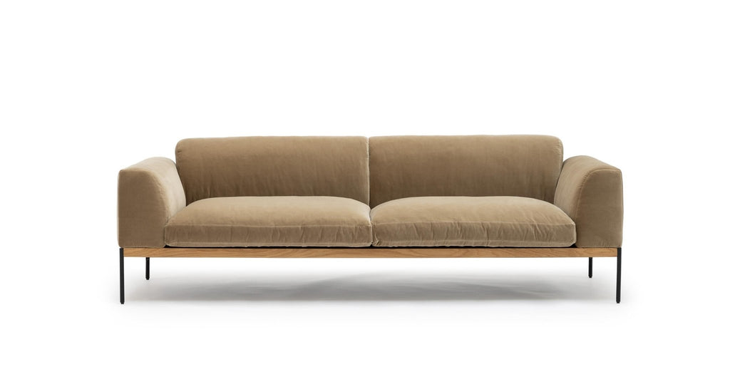 DEPARTMENT 235 SOFA - OAK & CONTE OYSTER - THE LOOM COLLECTION