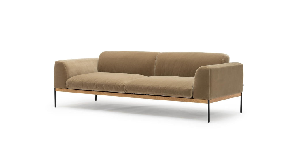 DEPARTMENT 235 SOFA - OAK & CONTE OYSTER - THE LOOM COLLECTION