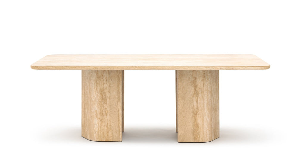 DUNE DINING TABLE - TRAVERTINE - THE LOOM COLLECTION