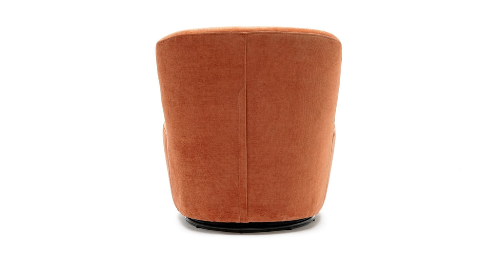 ERIN SWIVEL ACCENT CHAIR - RUST VELVET - THE LOOM COLLECTION