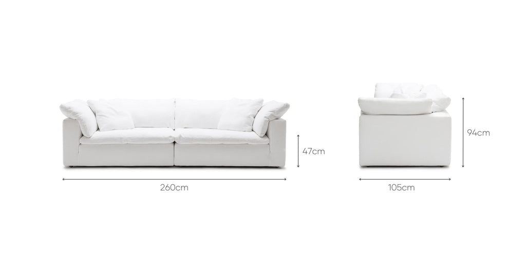 FEATHER CLOUD DAYBED SOFA - OFF WHITE - THE LOOM COLLECTION