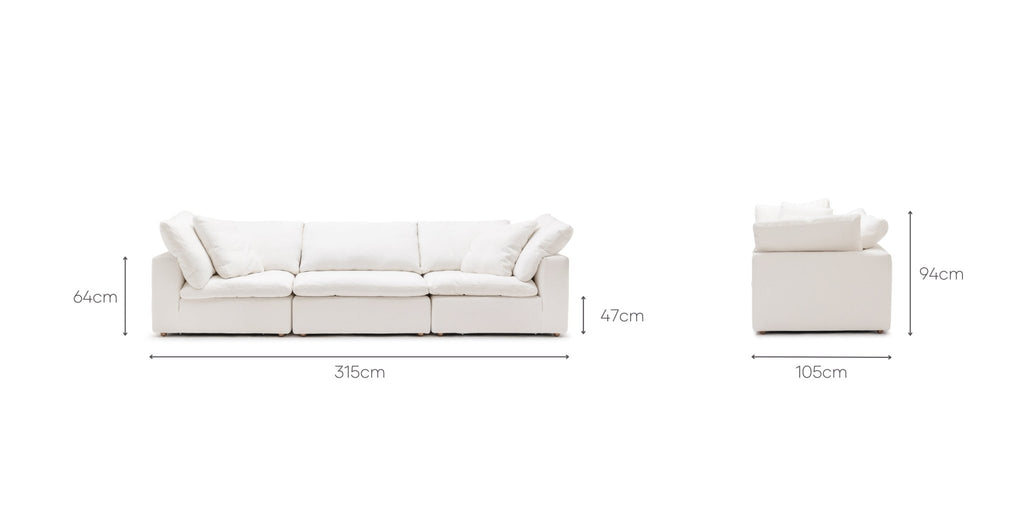 FEATHER CLOUD SOFA - OFF WHITE - THE LOOM COLLECTION