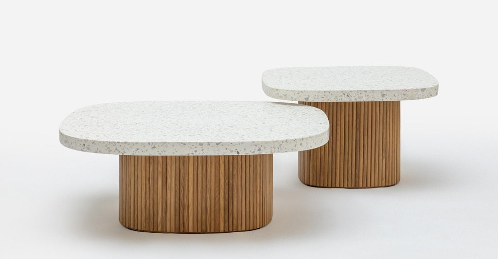 GION COFFEE TABLE 95 - LIGHT OAK & NOUGAT - THE LOOM COLLECTION