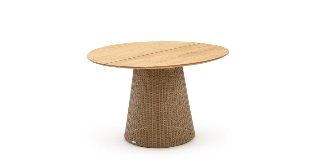 GIRONA DINING TABLE - HONEY & NATURAL - THE LOOM COLLECTION