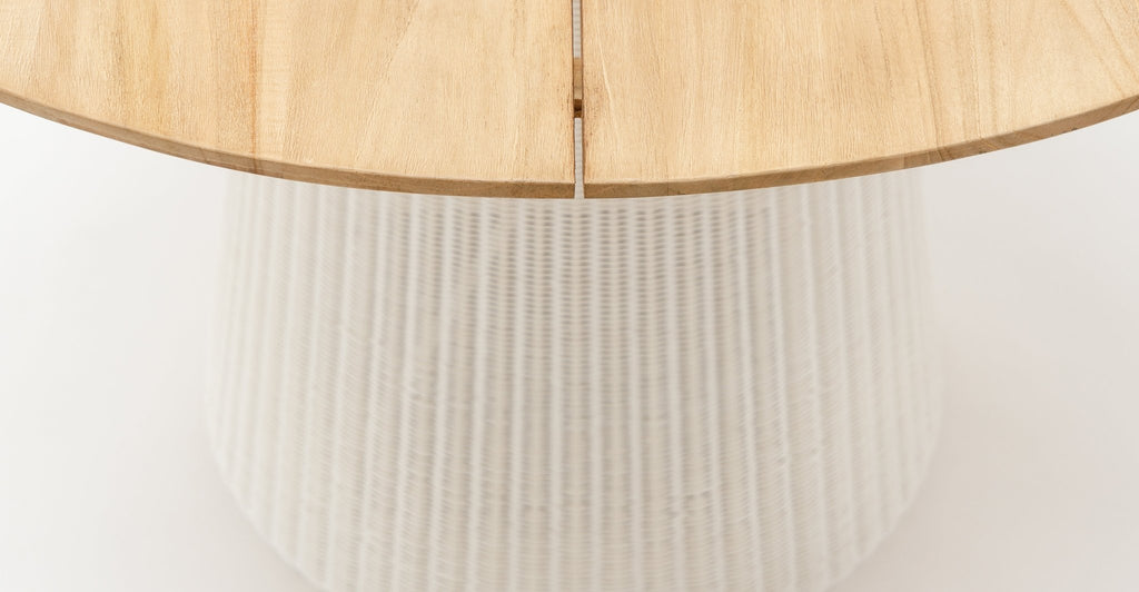 GIRONA DINING TABLE - HONEY & STONEWHITE - THE LOOM COLLECTION
