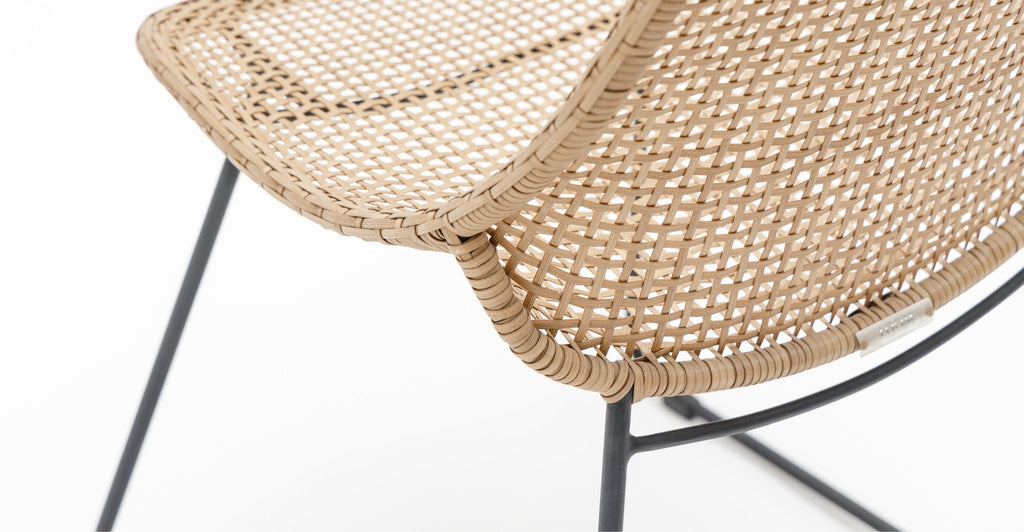 GRACE DINING CHAIR - LAVA & NATURAL - THE LOOM COLLECTION