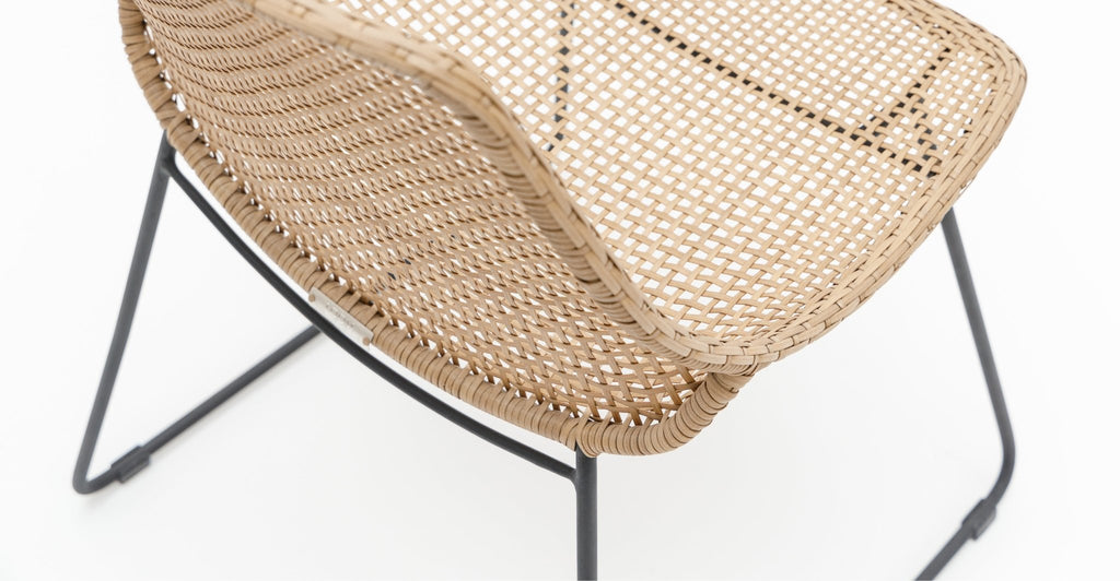 GRACE DINING CHAIR - LAVA & NATURAL - THE LOOM COLLECTION