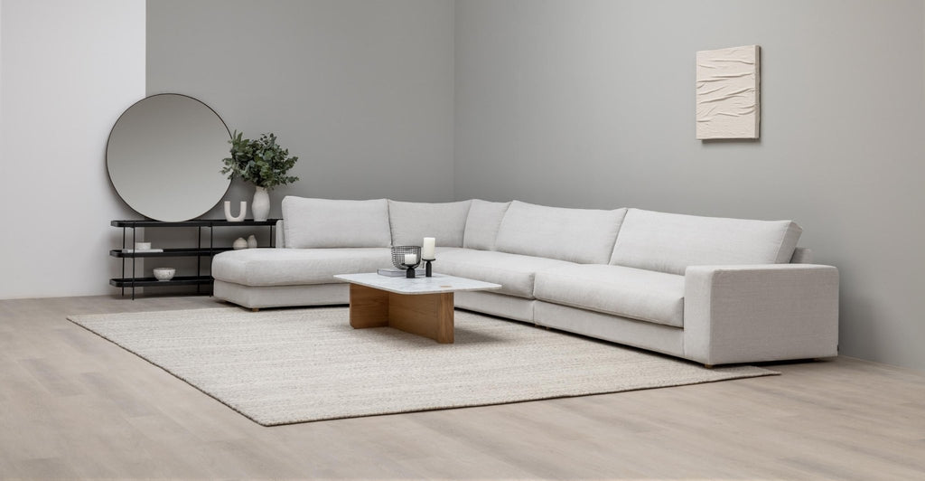 HANSEN CORNER SOFA - EXTRA LARGE - ALICE PEARL - THE LOOM COLLECTION