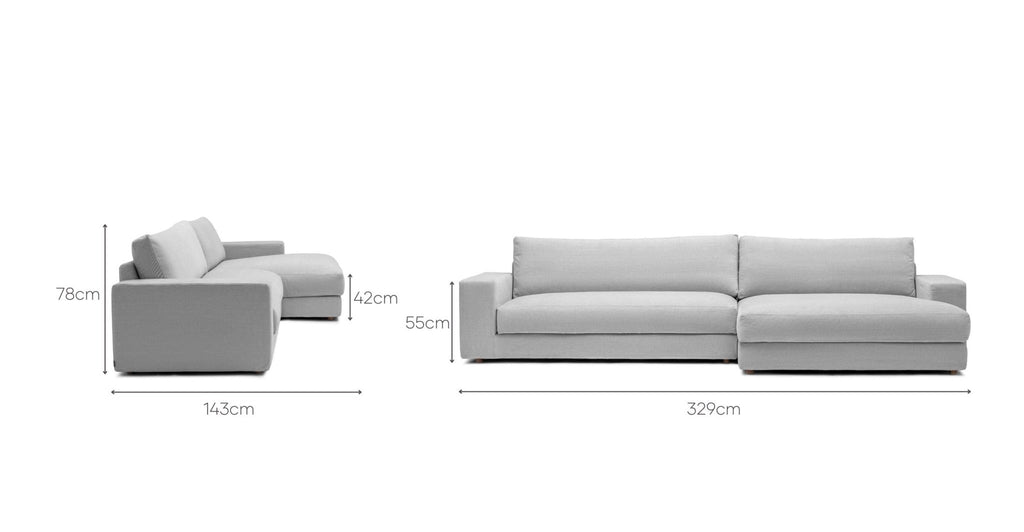 HANSEN L SHAPED SOFA - ALICE PEARL - THE LOOM COLLECTION