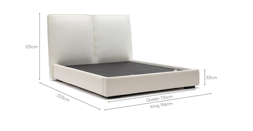 HARLEN BED - IVORY - THE LOOM COLLECTION