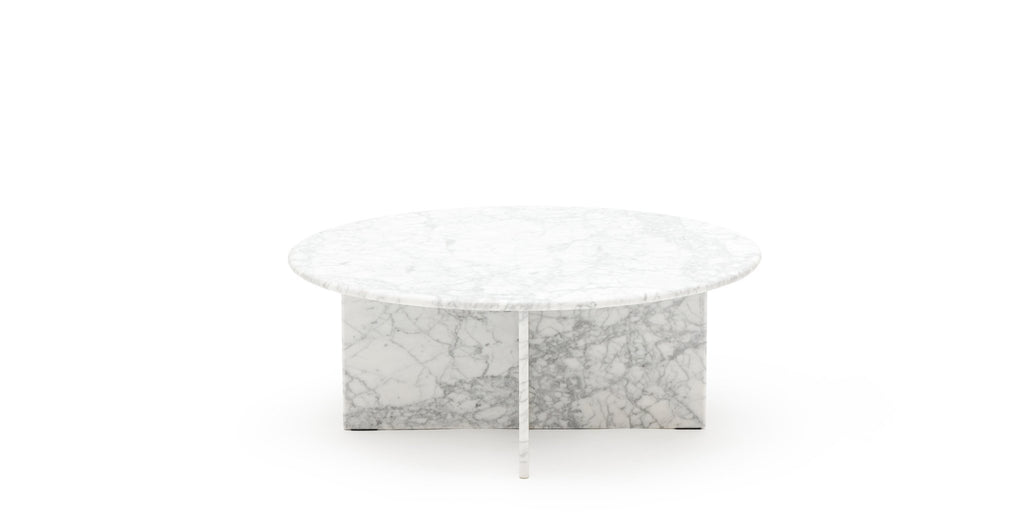 HAVEN ROUND COFFEE TABLE - CARRARA MARBLE - THE LOOM COLLECTION