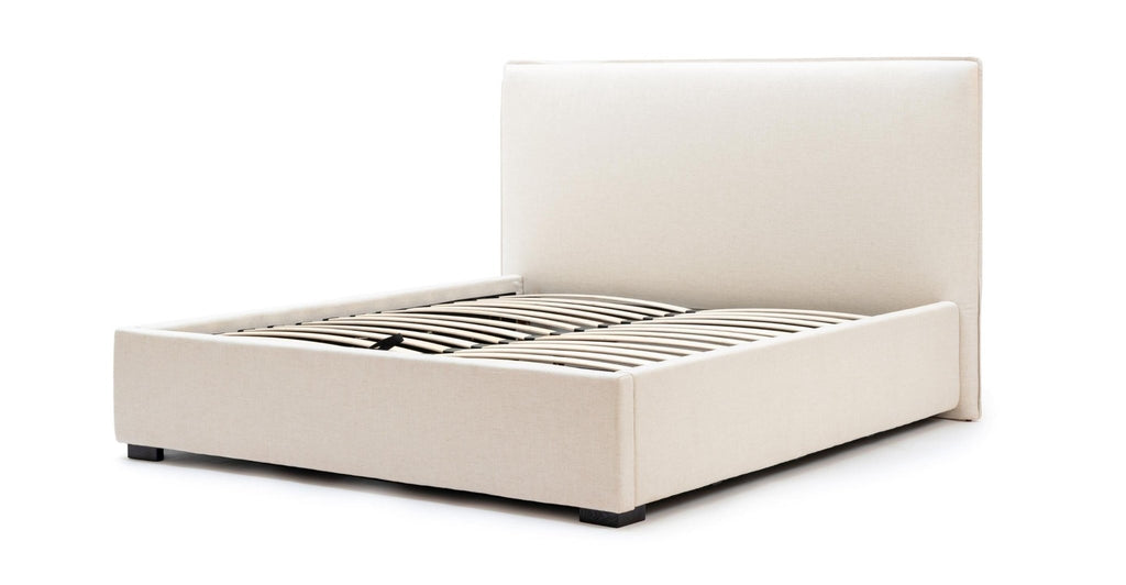 HEIDI BED WITH STORAGE - BEIGE - THE LOOM COLLECTION