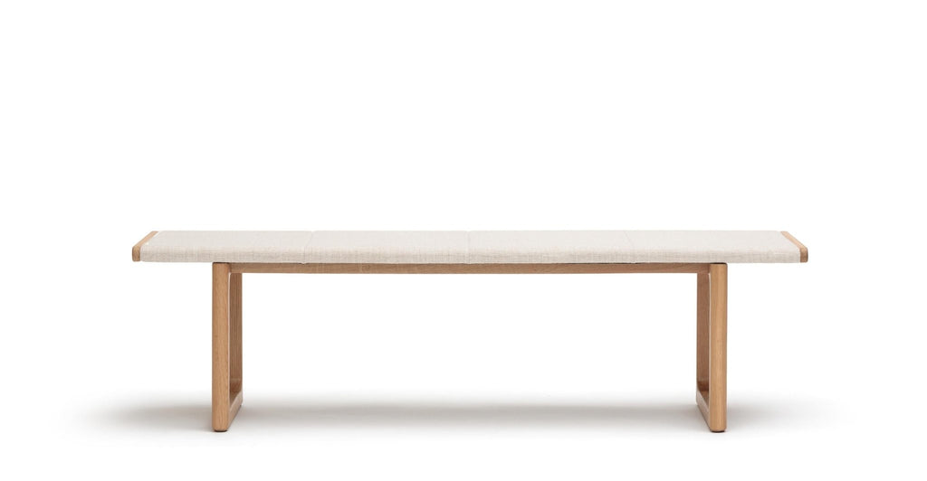 HOVER BENCH - LIGHT OAK & OATMEAL - THE LOOM COLLECTION
