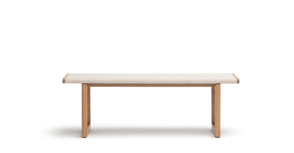 HOVER BENCH - LIGHT OAK & OATMEAL - THE LOOM COLLECTION