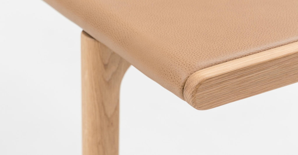 HOVER BENCH - LIGHT OAK & PECAN - THE LOOM COLLECTION
