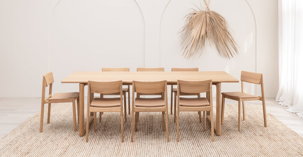HOVER DINING TABLE - LIGHT OAK - THE LOOM COLLECTION
