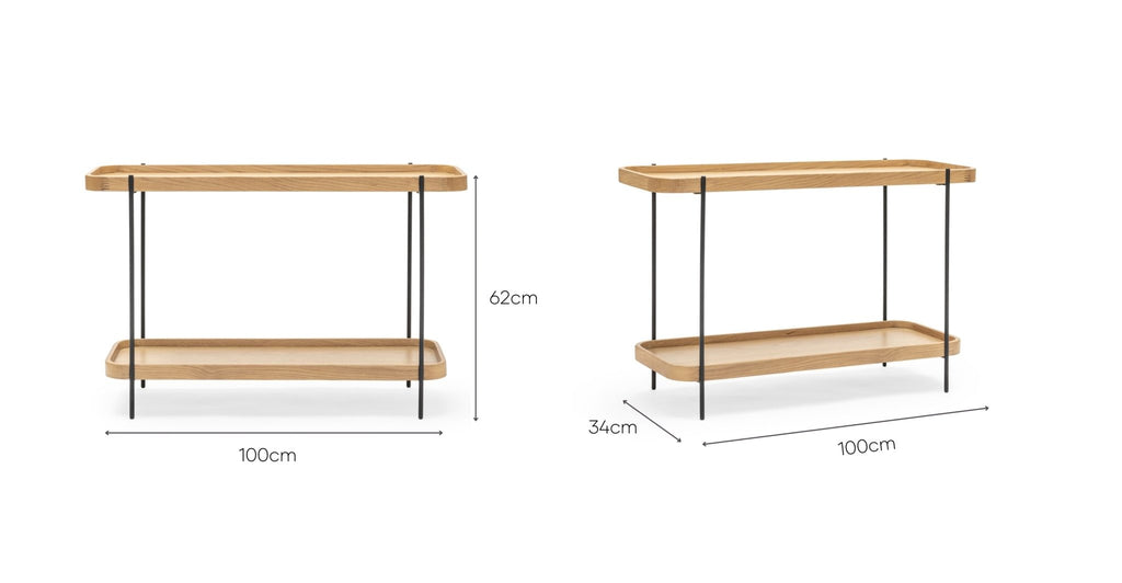 HUMLA CONSOLE - LIGHT OAK - THE LOOM COLLECTION