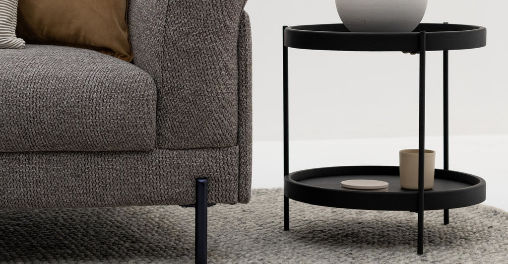 HUMLA END TABLE - BLACK OAK - THE LOOM COLLECTION