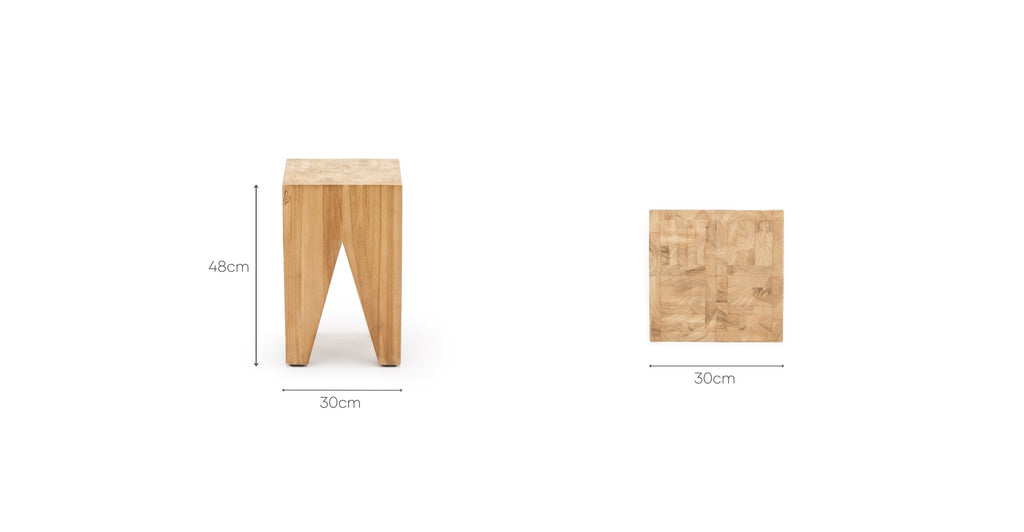 INIKO STOOL - NATURAL - THE LOOM COLLECTION