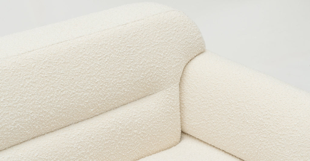 KARINE 3 SEATER SOFA - IVORY BOUCLE - THE LOOM COLLECTION