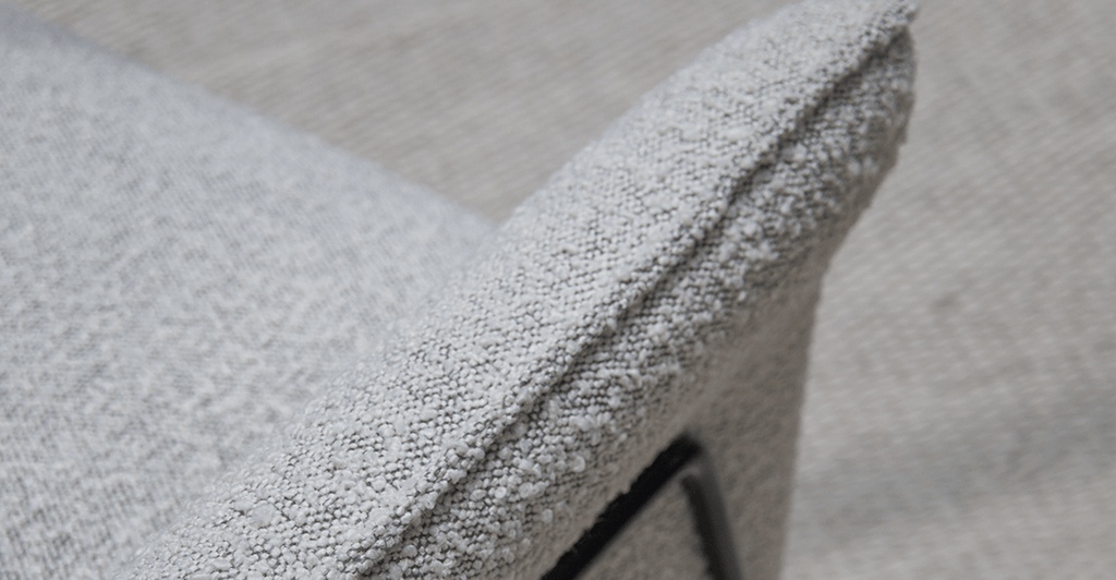 KUBIK ACCENT CHAIR - SALT & PEPPER BOUCLE - THE LOOM COLLECTION