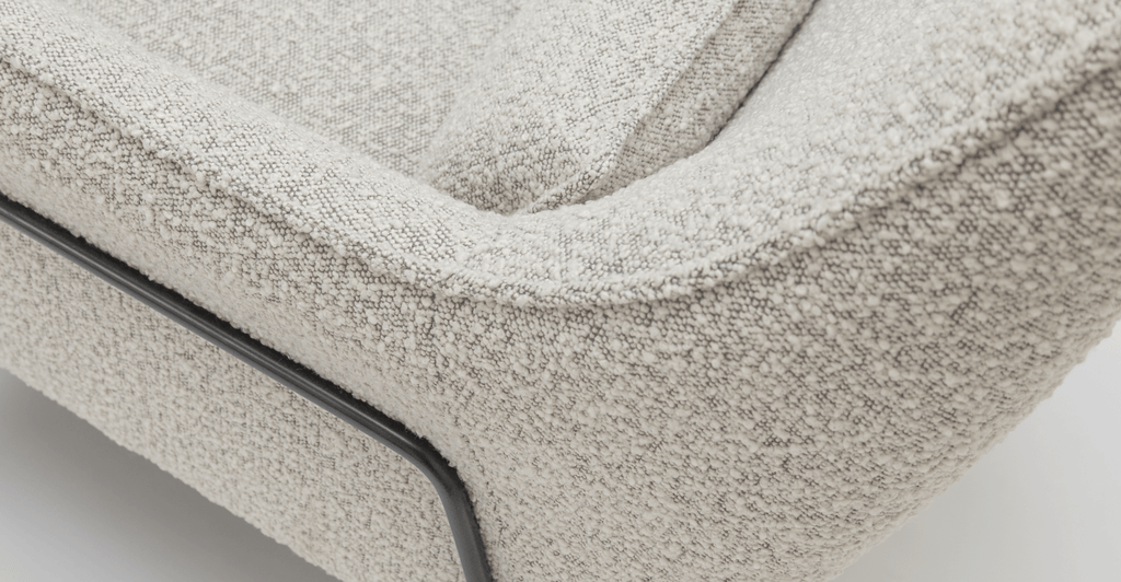 KUBIK ACCENT CHAIR - SALT & PEPPER BOUCLE - THE LOOM COLLECTION
