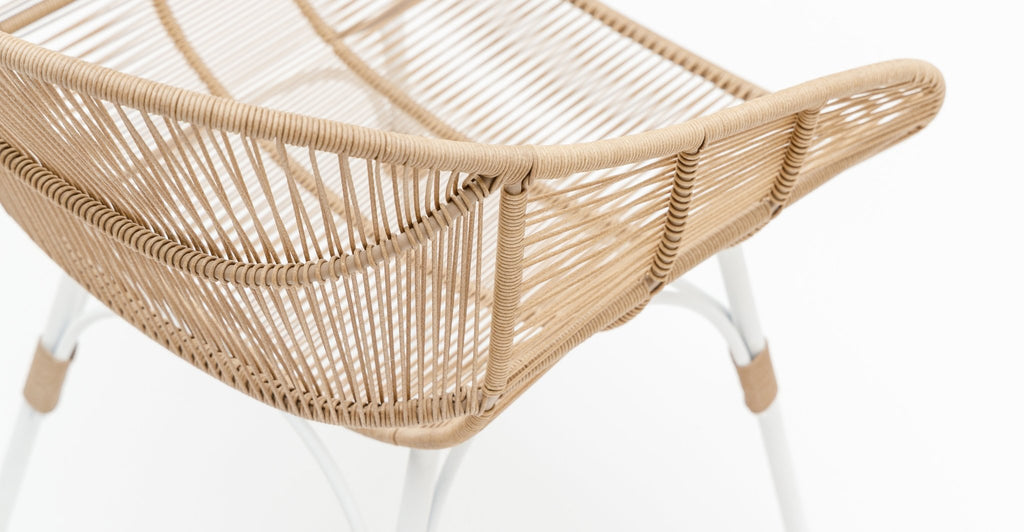 MARINA DINING ARMCHAIR - STONEWHITE & NATURAL - THE LOOM COLLECTION