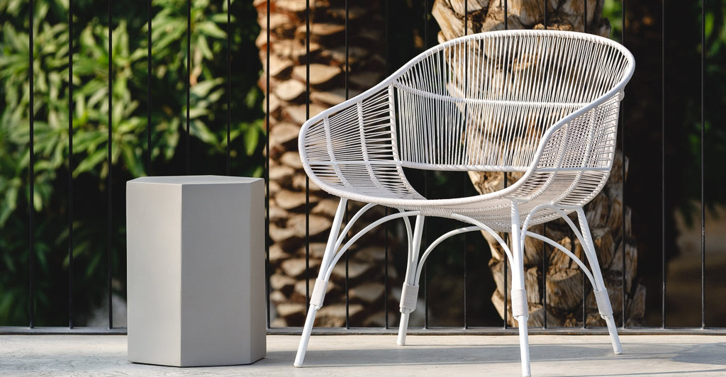 MARINA LOUNGE CHAIR - STONEWHITE CHALK - THE LOOM COLLECTION