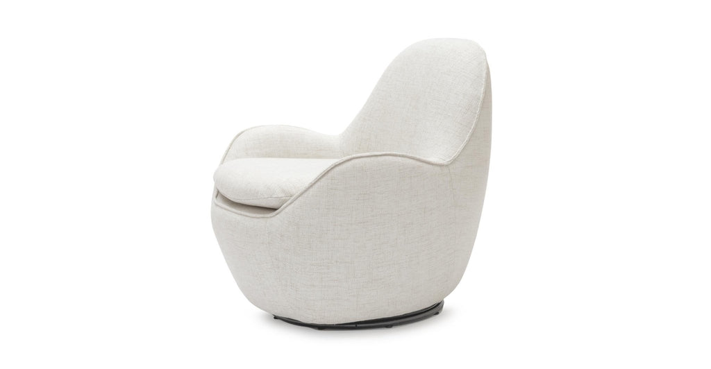 MOBY SWIVEL ACCENT CHAIR - BEIGE.