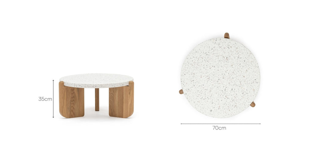 NATIVE COFFEE TABLE - NOUGAT & LIGHT OAK - THE LOOM COLLECTION
