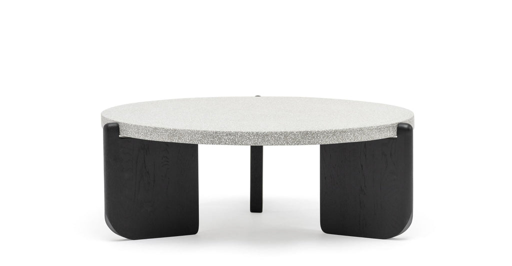 NATIVE COFFEE TABLE - WARM CEMENT & BLACK OAK - THE LOOM COLLECTION