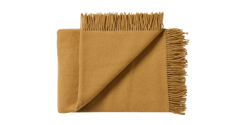 NEVIS THROW - CAMEL - THE LOOM COLLECTION