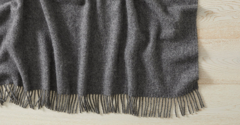 NEVIS THROW - CHARCOAL - THE LOOM COLLECTION
